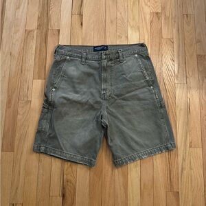 Men's A&F Cargo Jean Olive Green Shorts